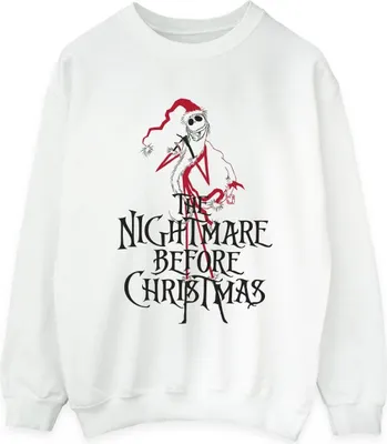 Produktbild von Disney - "The Nightmare Before Christmas" Sweatshirt für Damen BI31873 (XL) (Weiß)
