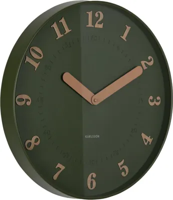 Produktbild von Karlsson - Wanduhr Amena - Grün - 40x40x40cm
