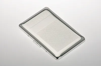 Produktbild von Visitenkartenetui beidseitig bestückbar versilbert 9,5 x 6,5cm