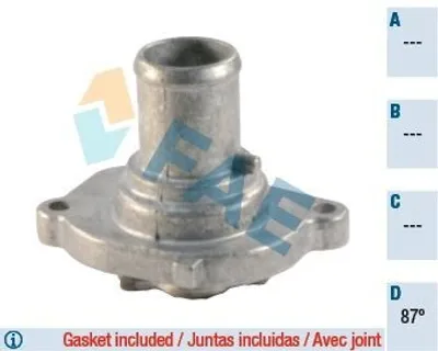 Produktbild von FAE Thermostat Kühlmittel 87°C für FIAT PUNTO (188) BRAVO II (198) STILO (192) Idea (350) für LANCIA YPSILON (843)