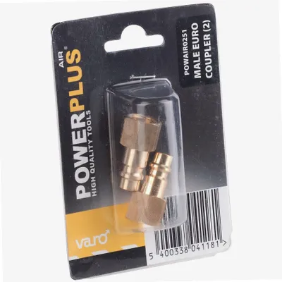 Produktbild von Druckluft Universal-Schnellkupplungen 2 x 1/4 Zoll Euro Schnellkupplungen male