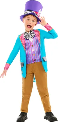 Produktbild von Alice In Wonderland - Kostüm ‘” ´Verrückter Hutmacher“ - Kinder BN6269 (140) (Bunt)