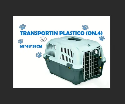 Produktbild von Robuste Hartschalen-Transportbox mit Belš¹ftungsschlitzen, Reisebox mit Metallgitter fš¹r Hunde und Katzen