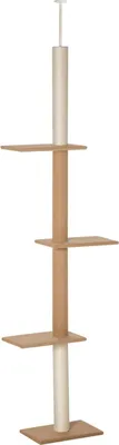 Produktbild von Höhenverstellbarer Kratzbaum Kletterbaum Für Katzen, Spielbaum, Khaki, 43X27X228-260Cm
