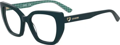Zdjęcie produktu dla Okulary damskie Moschino Love MOL672 z zielonym wzorem, 53/19/140