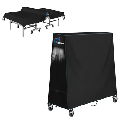 Productafbeelding van Tafeltennishoesbeschermer, 300D Oxford, all-weather bescherming, waterdicht, zonwerend, zwart, 165x70x185 cm