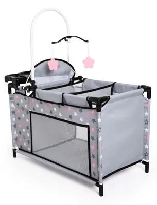 Obrázek produktu pro Multibed pro panenky do 46 cm, šedá - pro malé rodiče panenek