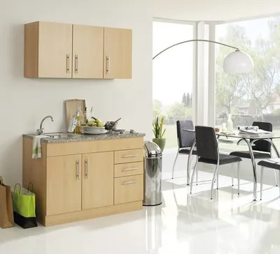 Obrázok produktu pre Held Möbel Mini kuchyňa so spotrebičmi Toronto 120 cm buk matný v demonte 978.6510