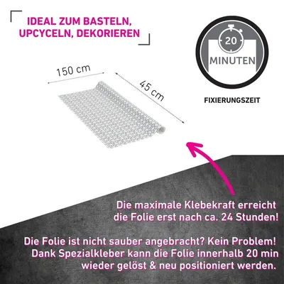 Produktbild von Klebefolie Daniela taupe - 45x150cm