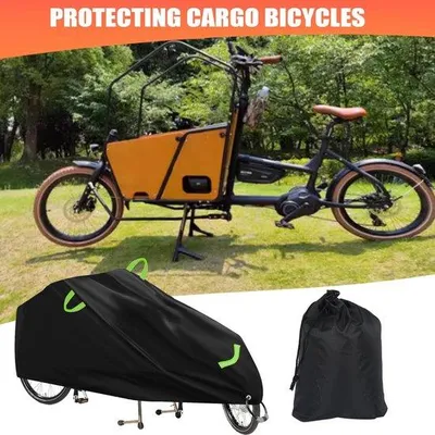 Obrázok produktu pre Poťah na bicykel, materiál 420D, vodeodolný a odolný voči poveternostným vplyvom, UV ochrana, vetruodolný, rozmery 235 × 100 × 79 cm