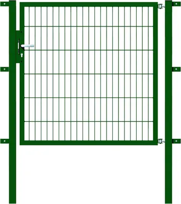 Produktbild von Alberts Einzeltor Flexo mit Zubehör, zum Einbetonieren, grün, Breite 125 cm, Höhe 120 cm