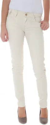 Image de PHARD Pantalon femme textile Beige SF3418 - Taille : 27