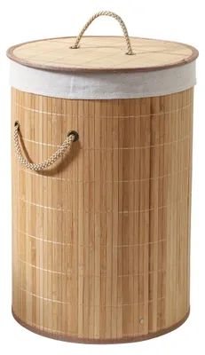 Produktbild von CALICOSY -  Runder Wäschekorb aus Bambus 60L H50 cm - YSA