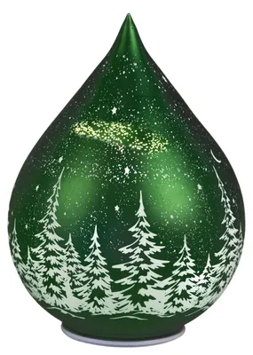 Produktbild von formano LED Deko-Tropfen 24 cm drehend grün Timer 6h/18h Weihnachtsdeko