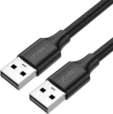 Obrázok produktu pre UGREEN kábel USB-A na USB-A 2.0, 0,5 m - čierny