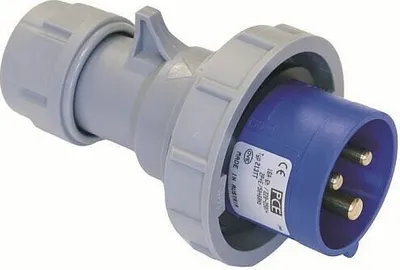 Produktbild von Pce Stecker 16A 3P 6H Ip67 Tt (0132-6Tt)