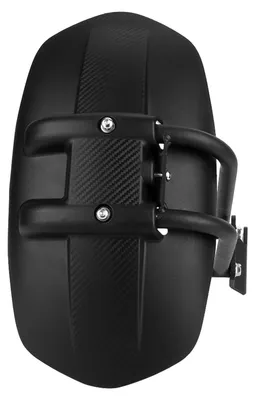 Produktbild von Elzusha - Universelles Schutzblech für Motorräder, hinten, schwarz, ABS, Edelstahl