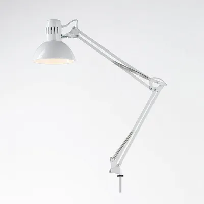 Immagine prodotto di Lampada Da Scrivania Moderna Arc Metallo Bianco 1 Luce E27