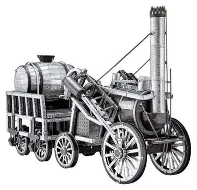 Zdjęcie produktu dla Puzzle 3D, Piececool, Lokomotywa Rocket, metal, 175 elementów