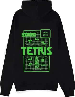 Produktbild von Tetris Kapuzenpullover mit Reißverschluß Game Over Größe L