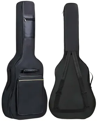 Produktbild von Gitarrentasche, 39 40 41 Zoll E-Gitarrenkoffer Gigbag, Akustikgitarren-Gitarrentasche, Konzertgitarre Koffer, Wasserdicht, Schwarz