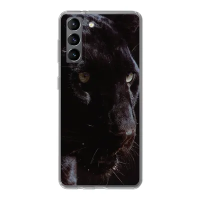 Produktbild von MuchoWow® Handyhülle Schutzhülle Hülle für Samsung Galaxy S21 Panther - Tier - Schwarz Silikon Softcase Handy Hülle - Softcase
