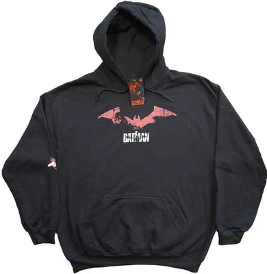 Obrázek produktu pro Batman - Mikina s kapucí na zakrytí loga pro muže/dámy uni RO9928 (S) (Black)