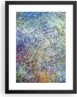 Produktbild von Gerahmtes Poster - Schwarzer Rahmen - Abstraktion modern - 30x40 cm - Wand Bild - Wanddeko - Wandbilder - Kunstposter - Wandposter - Bilderrahmen - Bilder - Kunstdruck - Wandbild - P2BPA30x40-3668