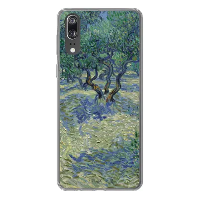 Produktbild von MuchoWow® Handyhülle Schutzhülle Hülle für Huawei P20 Der Olivenhain - Vincent van Gogh Silikon Softcase Handy Hülle - Hardcover