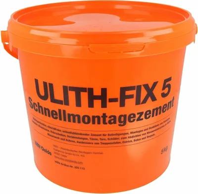 Obrázek produktu pro WBV Rychlá montážní malta Ulith-Fix 5, 1 kg 255110 (Rychlá montážní malta rapid cement)