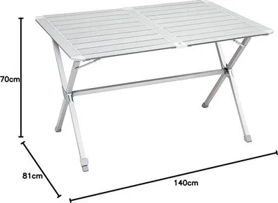 Produktbild von Famanu Campingtisch höhenverstellbar - 81 x 140 cm