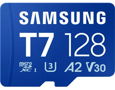 Produktbild von SAMSUNG T7 microSD Speicherkarte 128GB für Smartphones Tablets und Handheld-Konsolen bis zu 170MB/s Lesen