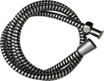 Produktbild von Famanu Duschschlauch 2 Meter - Schwarz, extra lang