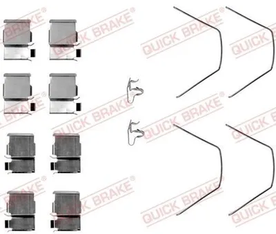Produktbild von QUICK BRAKE 109-1093 Zubehörsatz Scheibenbremsbelag Vorne für MAZDA 929 III (HC)