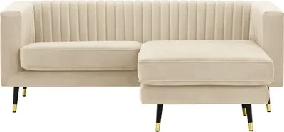 Produktbild von Universelles Ecksofa Slender - hellbeige - Velluto 2