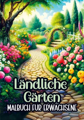 Produktbild von Malbuch für Erwachsene - Ländliche Gärten