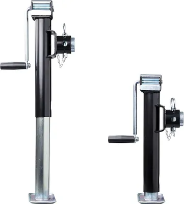 Produktbild von 2 x Kurbelstützen mit Handkurbel 420-680mm 1000kg Ausdrehstütze Wohnwagen und Anhänger