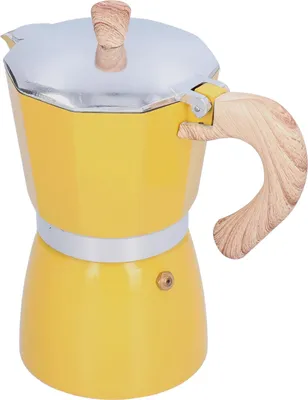 Obrázek produktu pro 300ML konvice na kávu Moka Maker Konvice na kávu pro plynový sporák Etanolový sporák Elektrotermická pec Žlutá