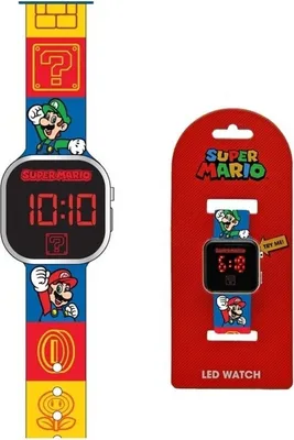Zdjęcie produktu dla Zegar LED z ikonami Super Mario