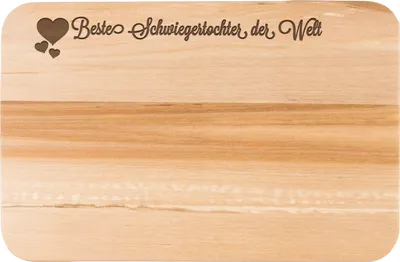 Produktbild von Mr. & Mrs. Panda Schneidebrett Schwiegertochter - Transparent - Geschenk, Frühstücksbrettchen, Holzbrett, Holzbrettchen, angeheiratet, Ehefrau des Sohns, Tochter