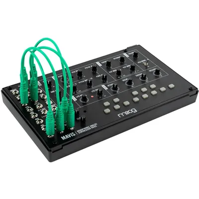 Produktbild von MOOG Mavis Analoger Synthesizer, monophon, patchbar, Desktop & Eurorack, 229x133x38mm