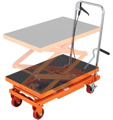 Zdjęcie produktu dla Profesjonalny Wózek Paletowy Hydrauliczny Vevor Tfd15 150Kg 127Cm 4 Koła