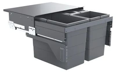 Produktbild von Hailo Abfallsammler Cargo 600 Slide 54 L 60 cm Mülltrennung