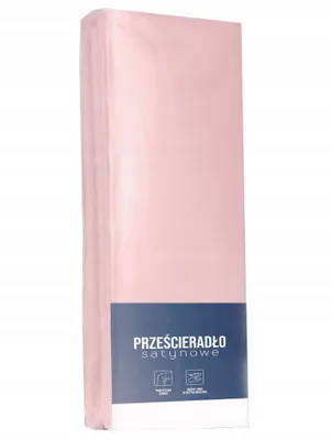 Zdjęcie produktu dla Prześcieradło, prześcieradło z mikrosatyny, dobrej jakości 180x200cm Różowe