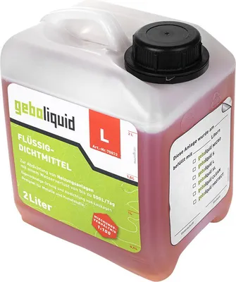Produktbild von Gebo 75032 Liquid L 2l Dichtmittel Flüssigdichtmittel Heizungsdichtmittel für Heizungsanlagen und Heizung Heizungsleck