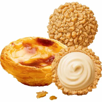 Produktbild von Giotto Momenti Pastel de Nata 154g – Knusprige Waffelkugeln mit cremiger Füllung