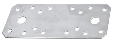 Immagine prodotto di Alberts 851781 Connettore piatto, acciaio inox, 133 x 55 mm, set da 50