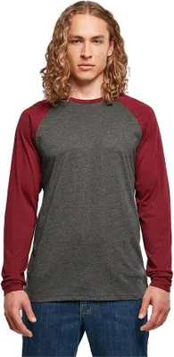 Immagine prodotto di Build Your Brand Basic - Maglietta a maniche lunghe Raglan a contrasto da uomo