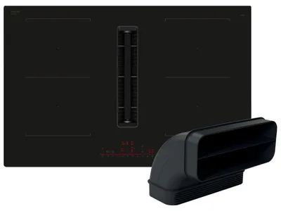 Produktbild von Bosch Serie 6 PVQ811H26E + HEZ9VDSB2, Schwarz, Integriert, 80 cm, Zonen-Induktionskochfeld, Keramik, 4 Zone(n)