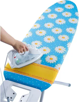 Produktbild von Maximex Blitz-Bügeldecke Margie BLAU 128x54 cm, Hitzereflektierende Bügeldecke mit Gegenbügeleffekt, Für schnelleres Bügeln